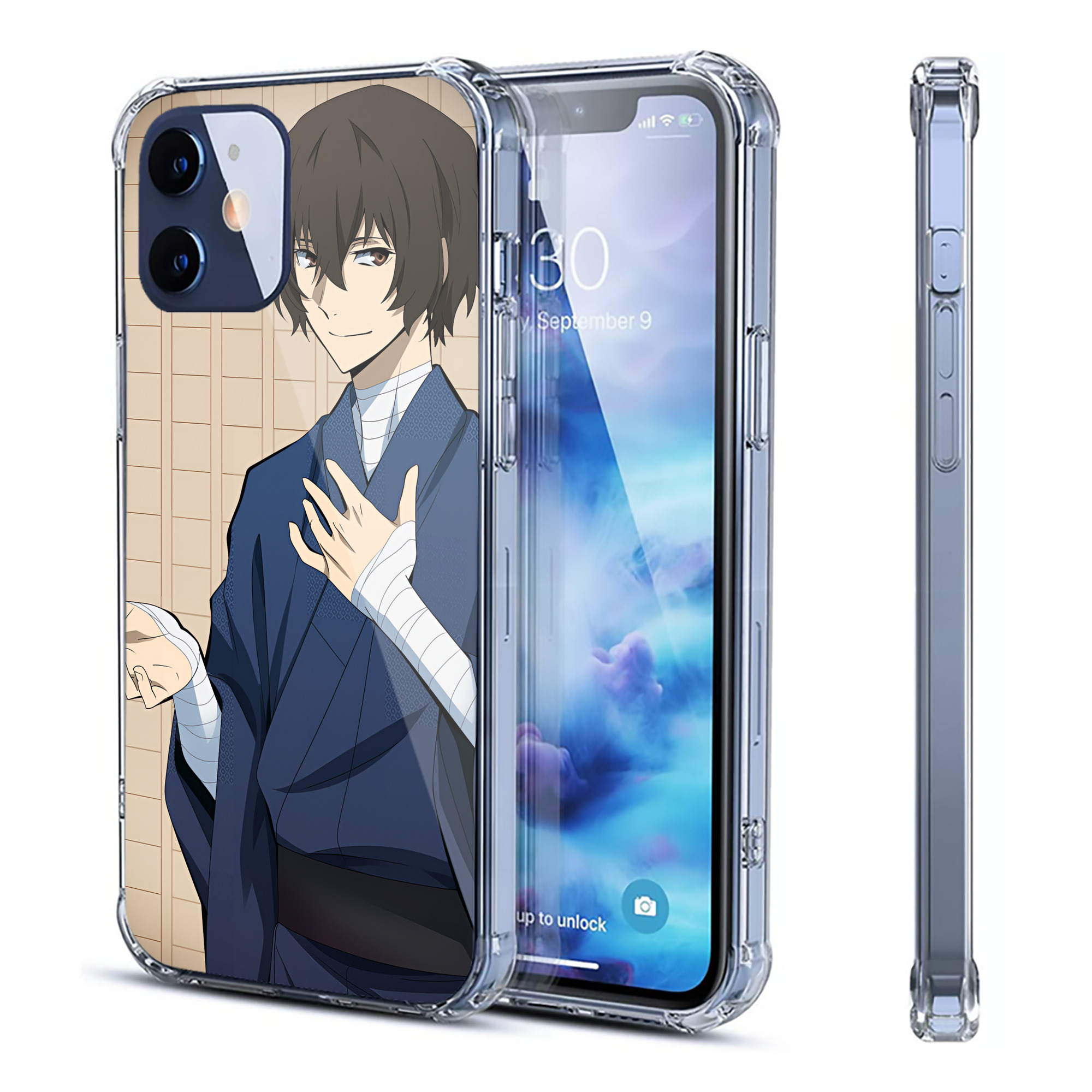（画像用） 文豪ストレイドッグス Bungo Stray Dogs 【iPhone 12シリーズ対応】透明スマホケース（クリアソフトケース）